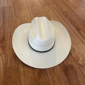 Authentic, custom made Stetson Straw Cowboy Hat